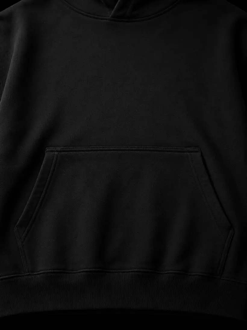 Signal Hoodie 01 — kangaroo pocket detail